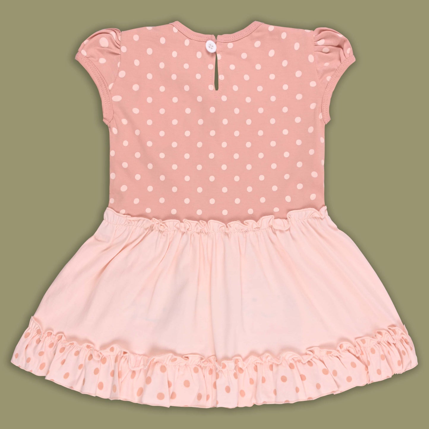 Girls Hello Kitty Embroidered Cotton Casual Dress