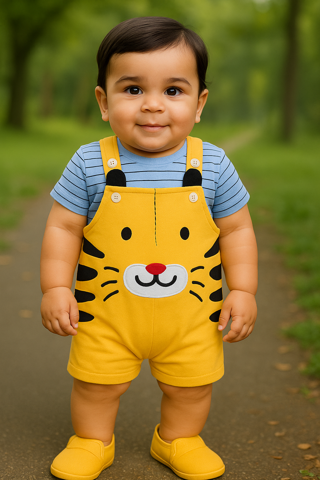 Wish Karo Kids Dungaree For Baby Boys & Baby Girs-(bt95)
