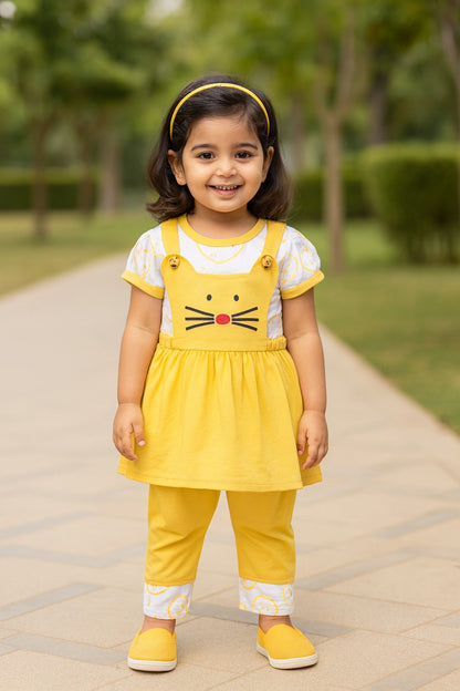 Girls Printed Top and Pant Clothing Set