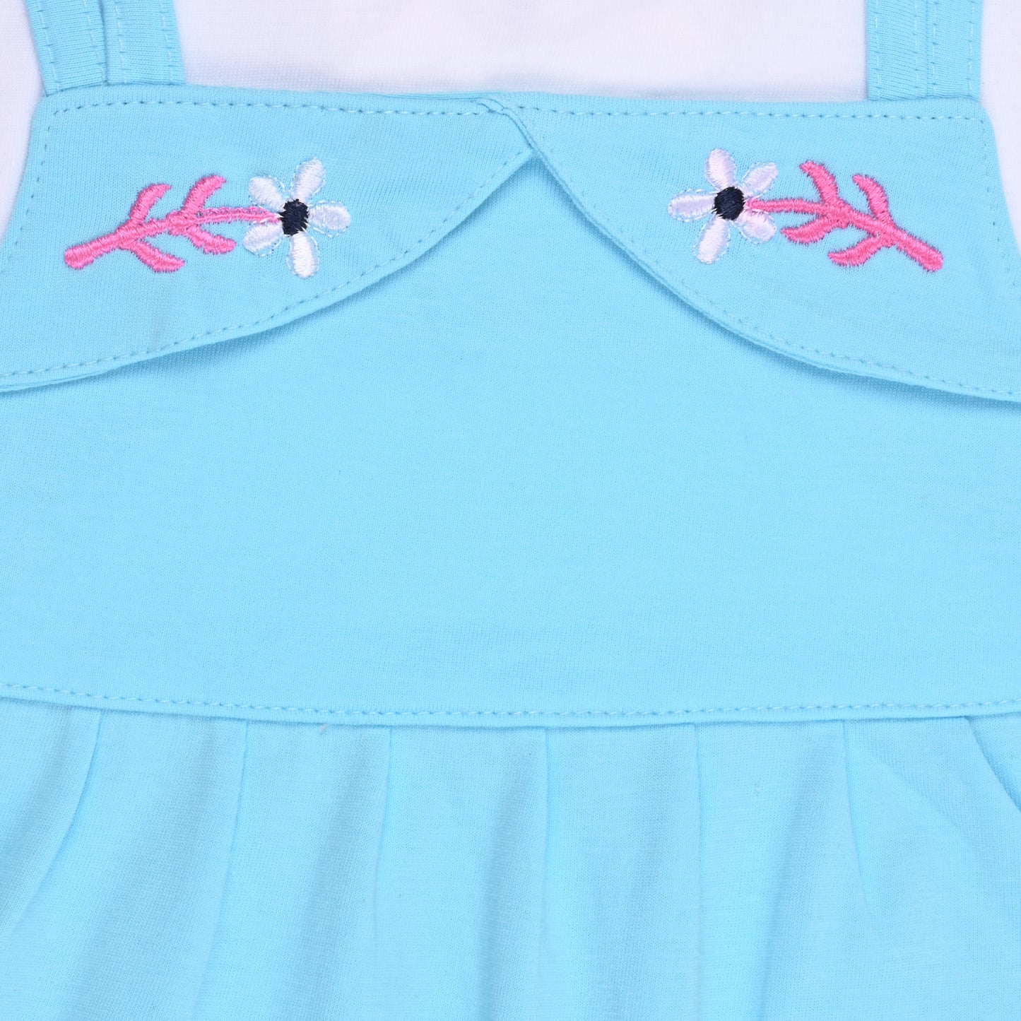 Baby Girls Applique A-Line Frock Dress With Brief