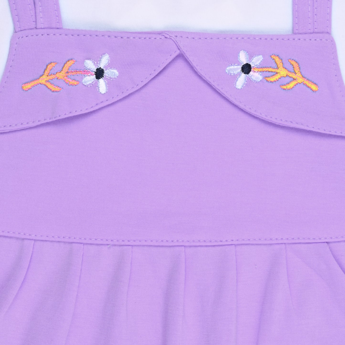 Baby Girls Applique A-Line Frock Dress With Brief