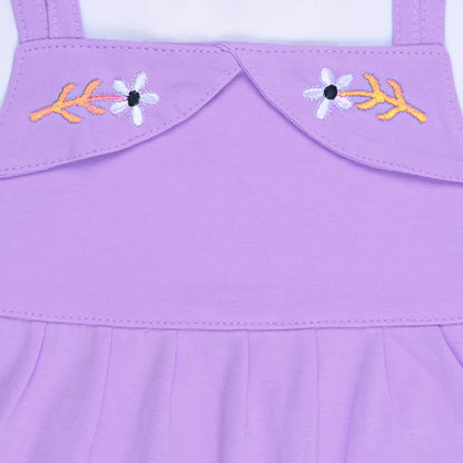 Baby Girls Applique A-Line Frock Dress With Brief