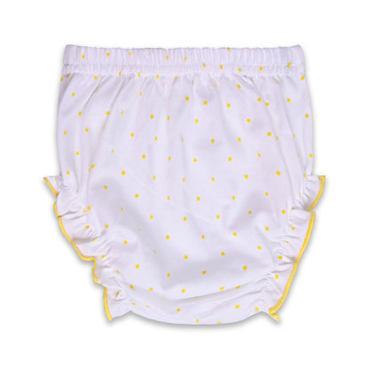 Baby Girls Polka Print A-Line Frock Dress With Brief