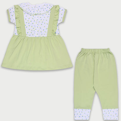 Girls Printed Top and Pant Clothing Set