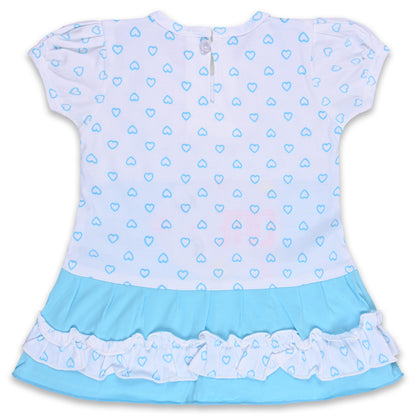 Baby Girls Printed A-Line Frock Dress With Brief