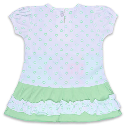 Baby Girls Printed A-Line Frock Dress With Brief