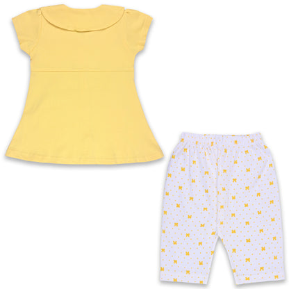 Baby Girls Graphic Print Top and Pant Clothing Set