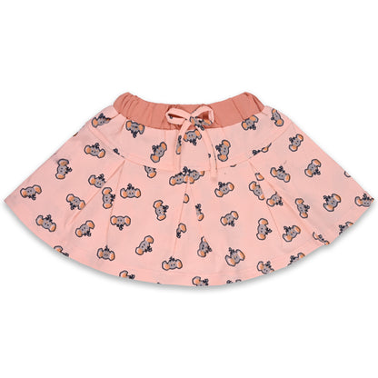 Girls Graphic Print Top and Skirt Clothing Set