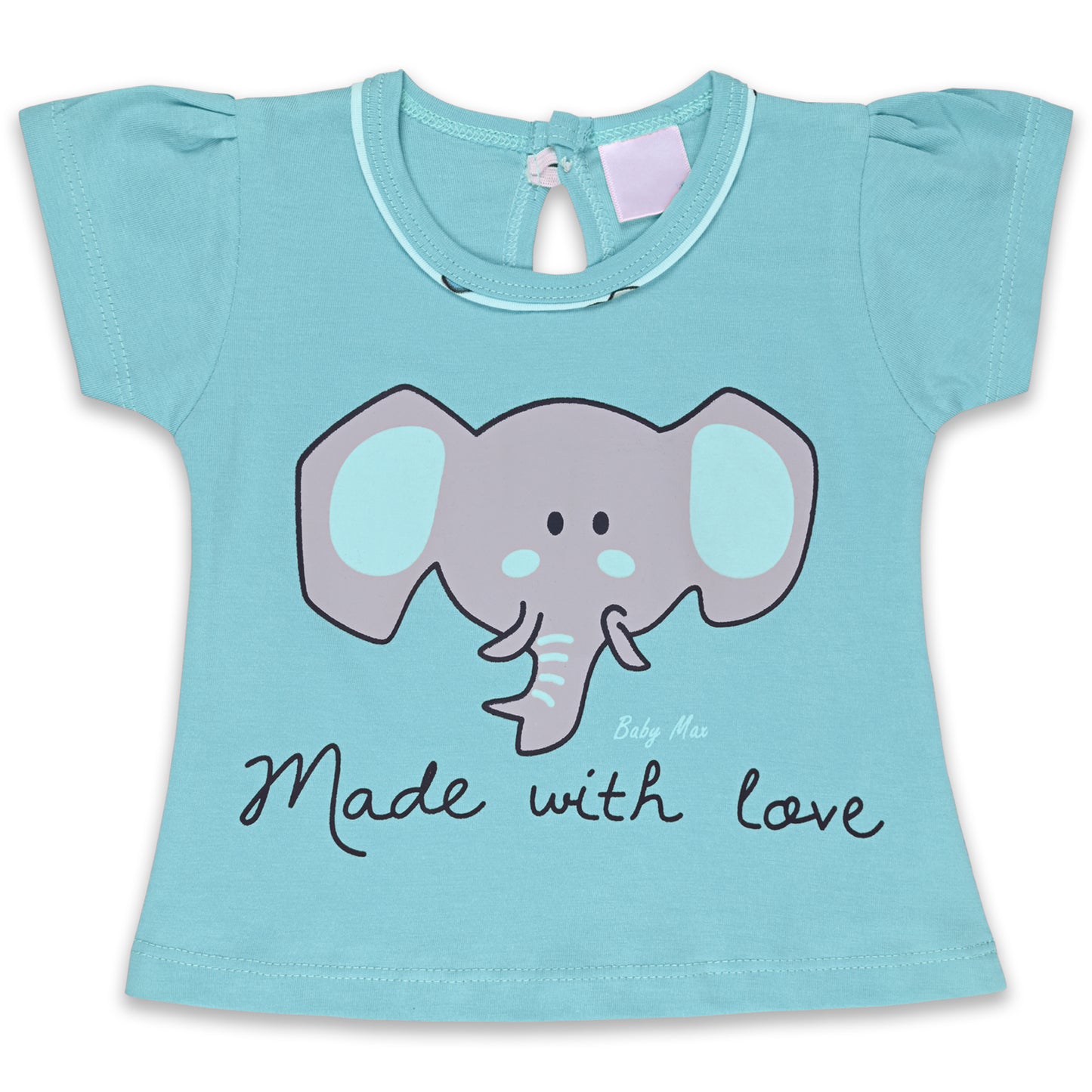 Girls Graphic Print Top and Skirt Clothing Set