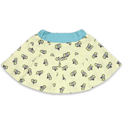 Girls Graphic Print Top and Skirt Clothing Set