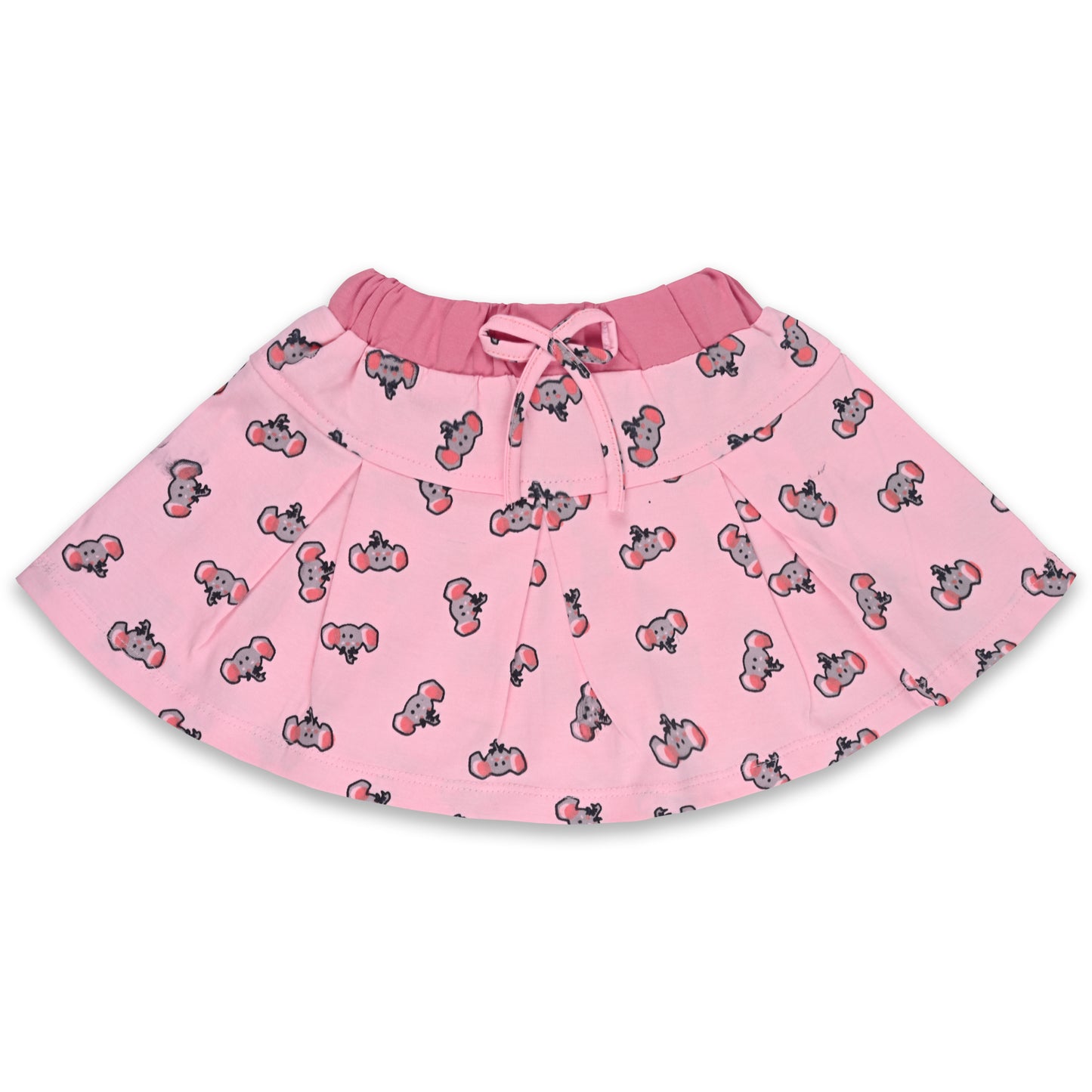 Girls Graphic Print Top and Skirt Clothing Set