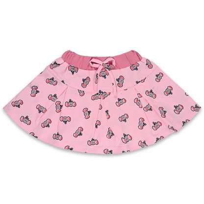 Girls Graphic Print Top and Skirt Clothing Set