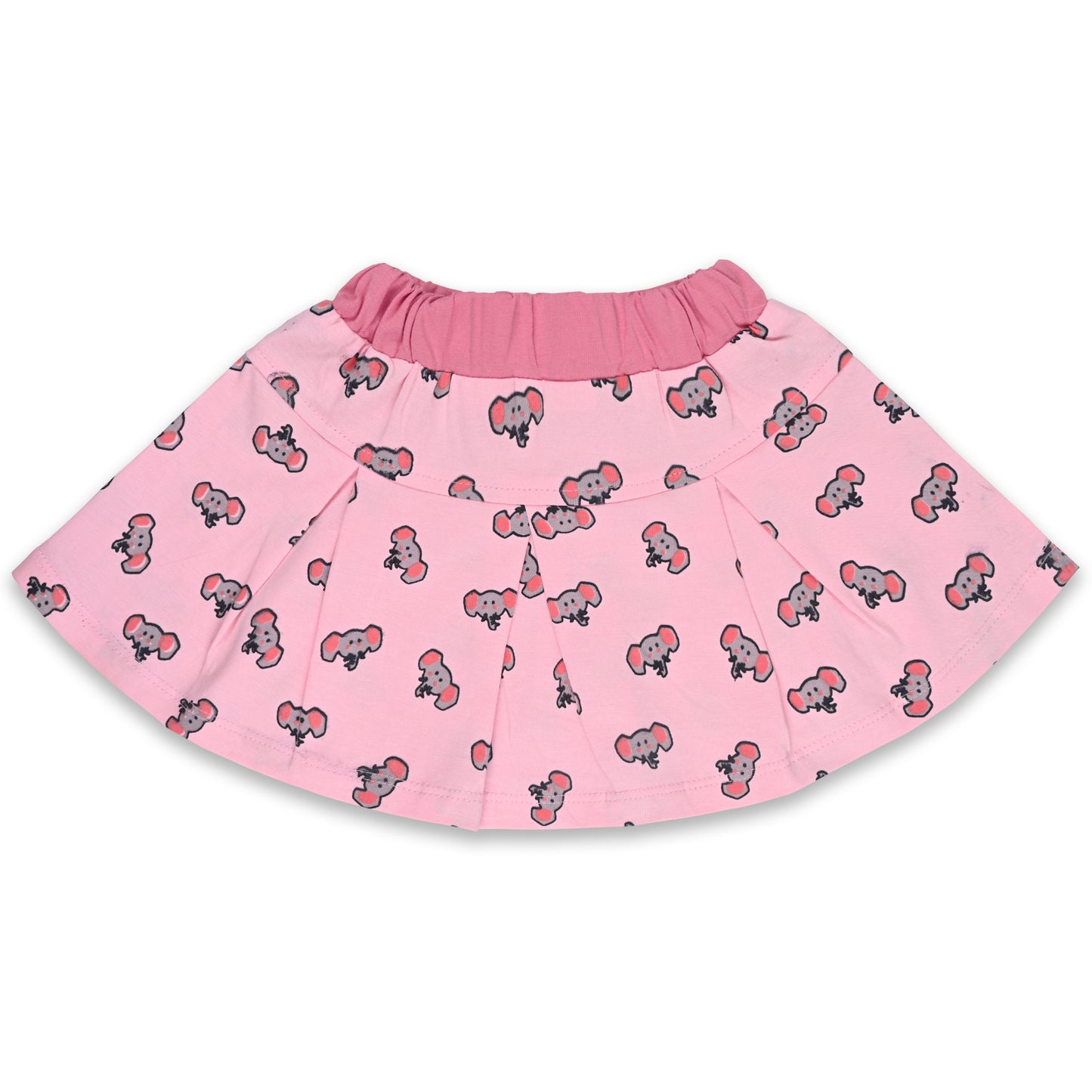 Girls Graphic Print Top and Skirt Clothing Set