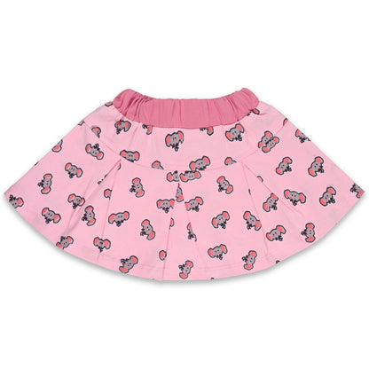 Girls Graphic Print Top and Skirt Clothing Set