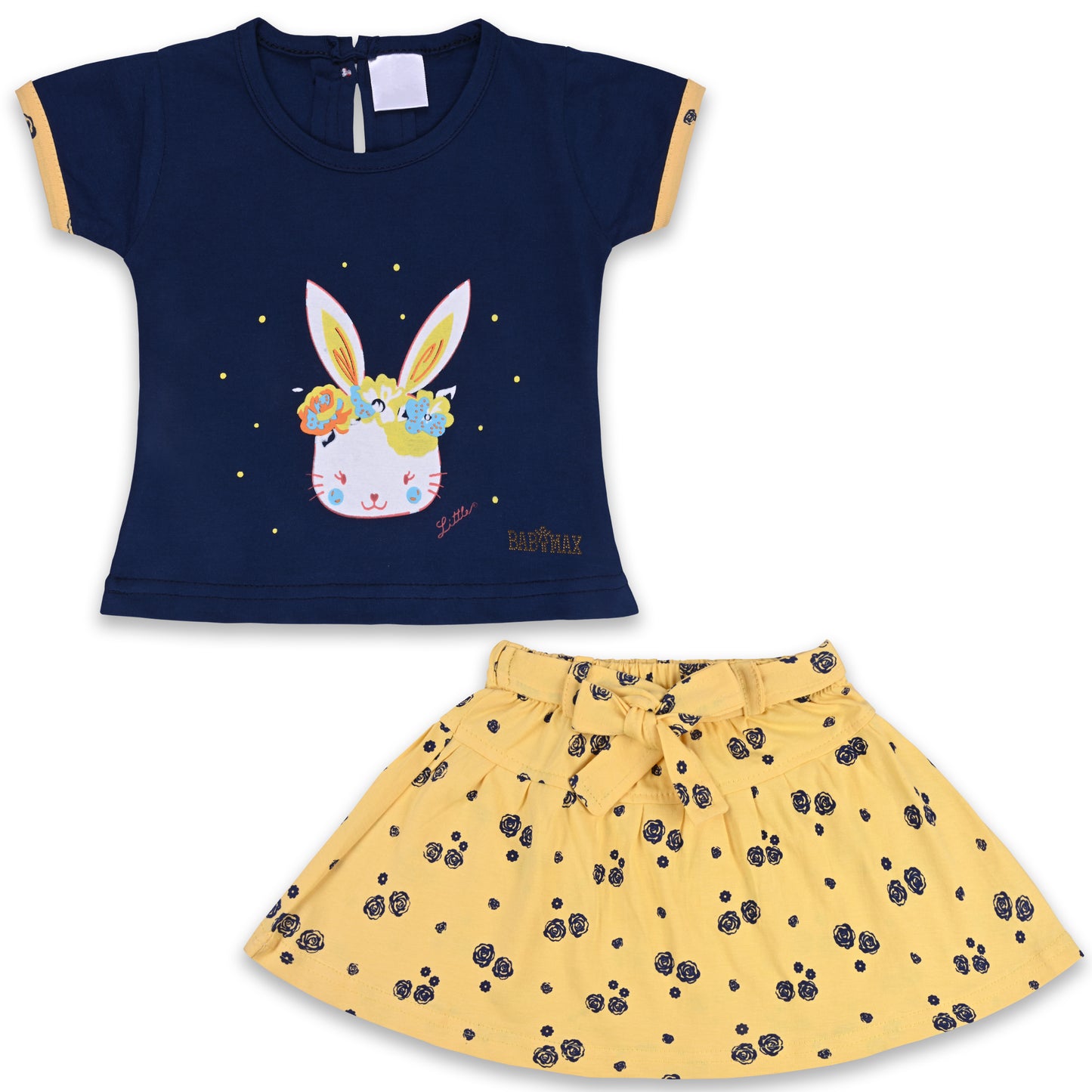 Baby Girls Graphic Print Top and Skirt Clothing Set