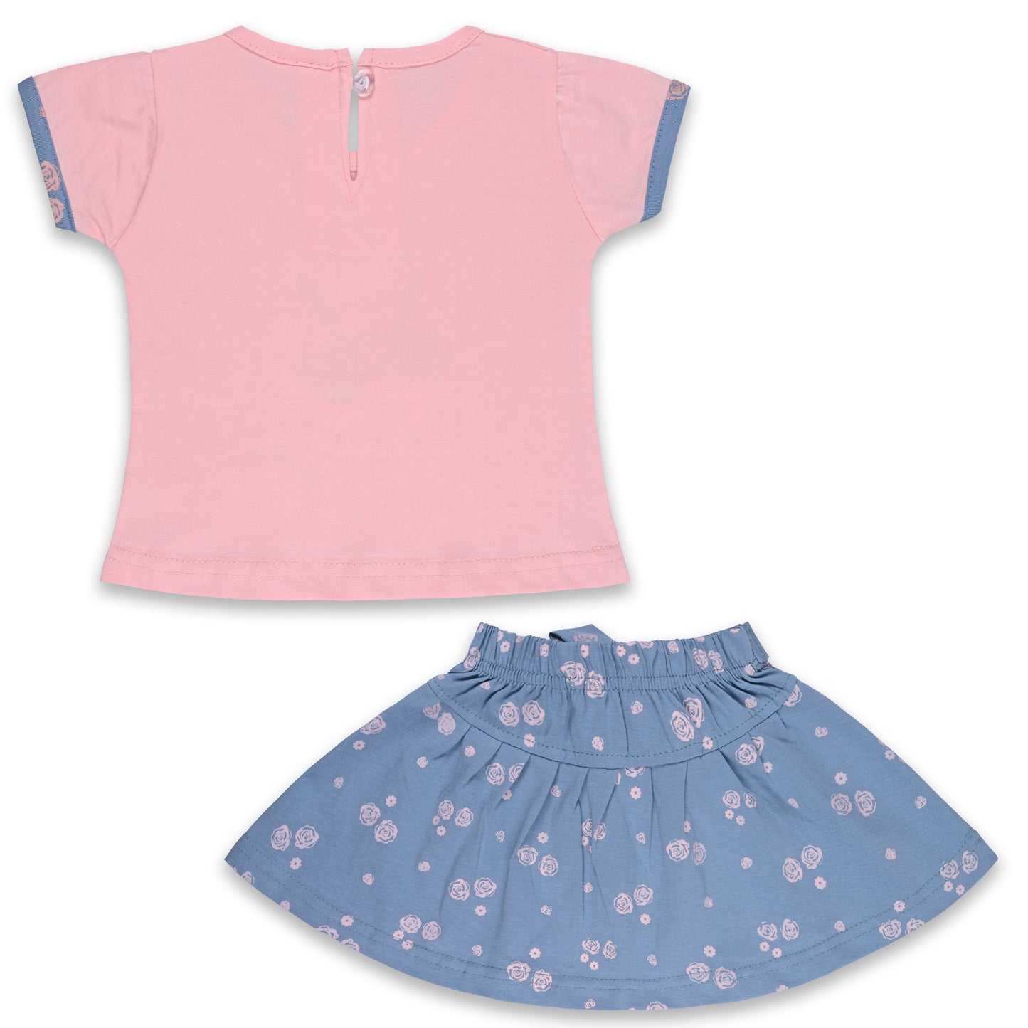 Baby Girls Graphic Print Top and Skirt Clothing Set