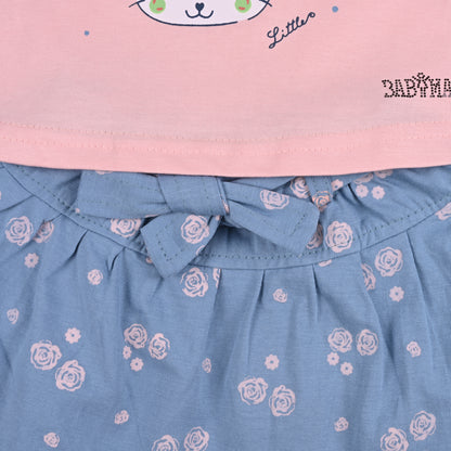 Baby Girls Graphic Print Top and Skirt Clothing Set