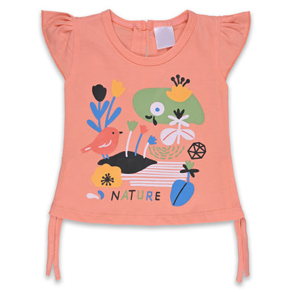 Baby Girls Graphic Print Top and Skirt Clothing Set