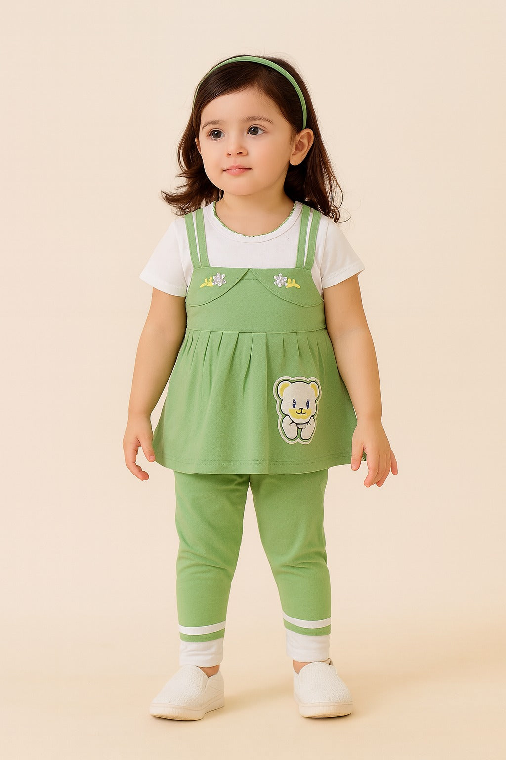 Baby Girls Applique Top and Pant Clothing Set