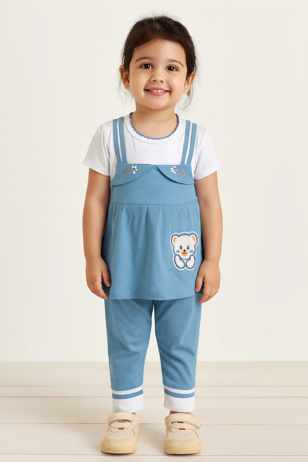 Baby Girls Applique Top and Pant Clothing Set