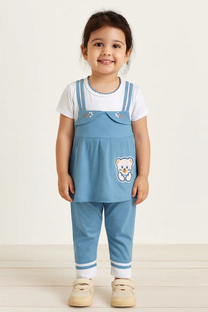 Baby Girls Applique Top and Pant Clothing Set