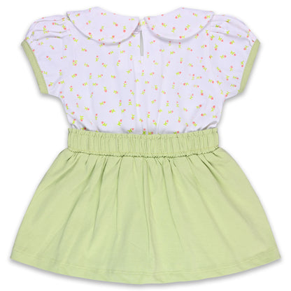 Baby Girls Polka Print Top and Pant Clothing Set