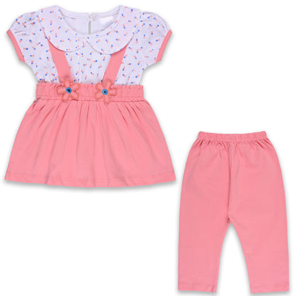 Baby Girls Polka Print Top and Pant Clothing Set