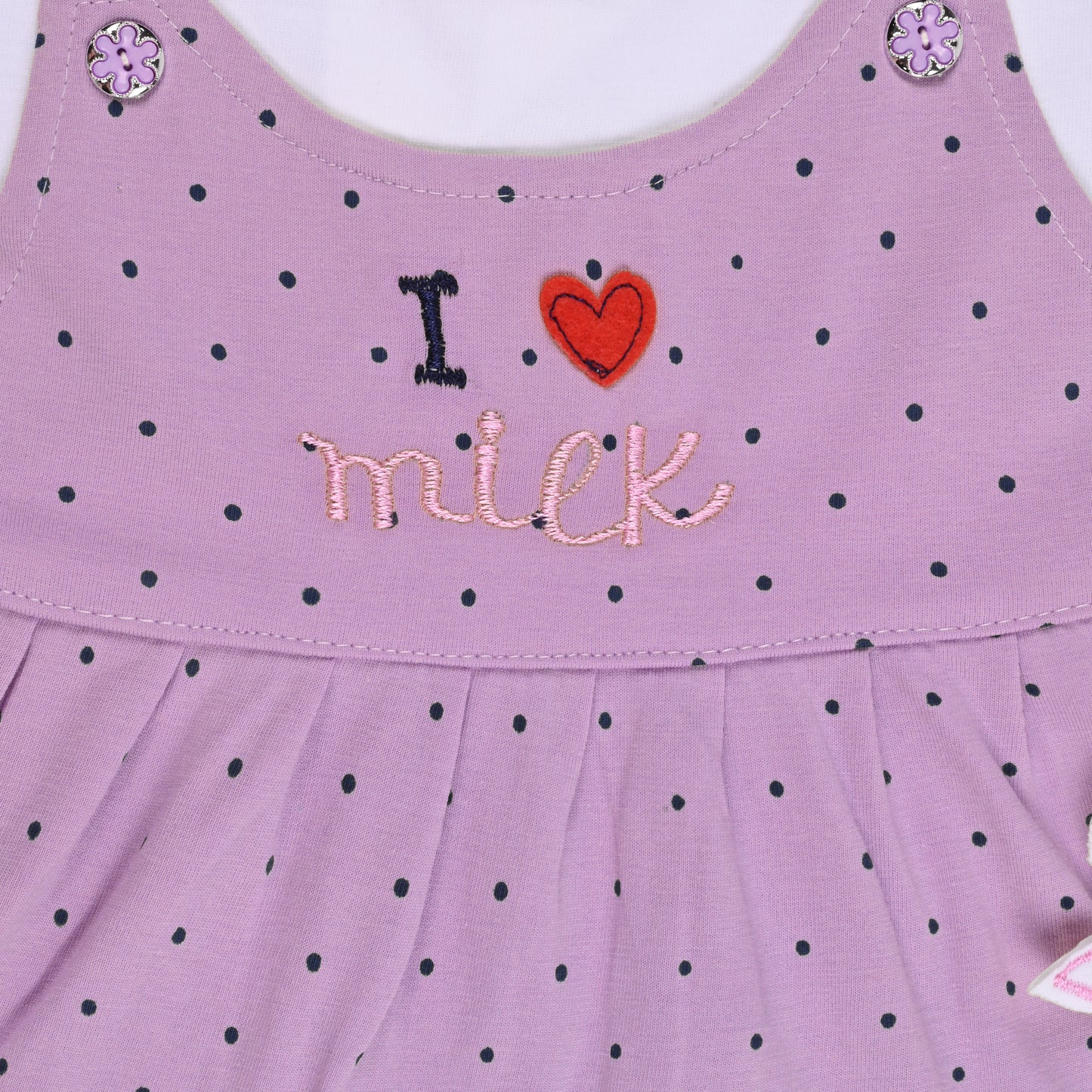 Baby Girls Polka Print A-Line Frock Dress with Brief