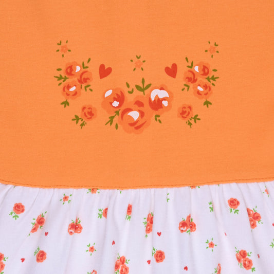 Girls Polka Dot Print A-Line dress