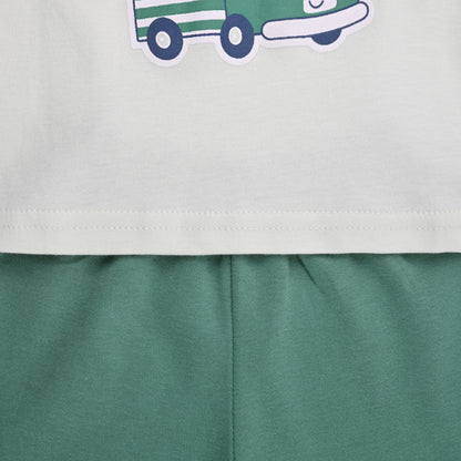 Boys Printed T-Shirt and Track Pant Clothing Set