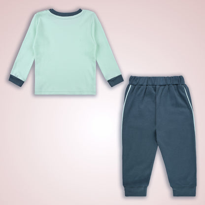 Boys Printed T-Shirt and Pant Clothing Set