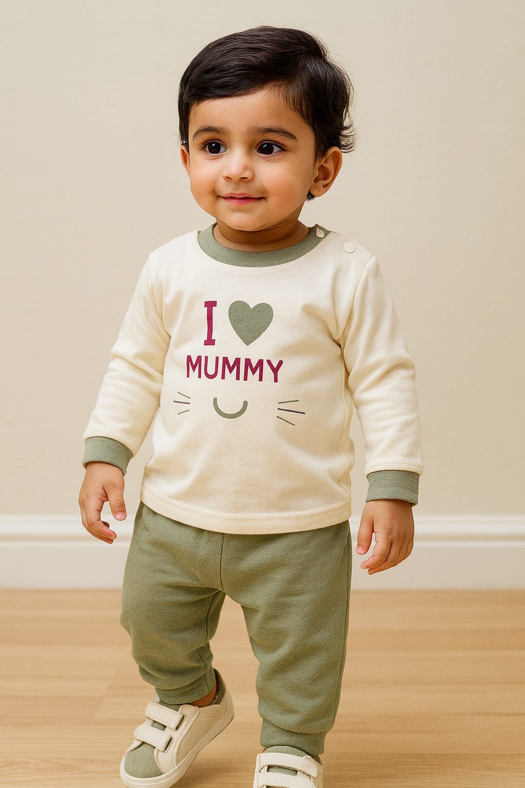 Boys Printed T-Shirt and Pant Clothing Set