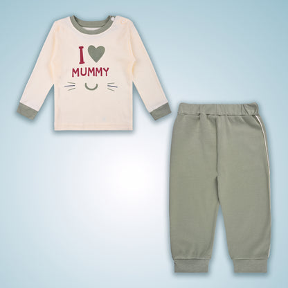 Boys Printed T-Shirt and Pant Clothing Set