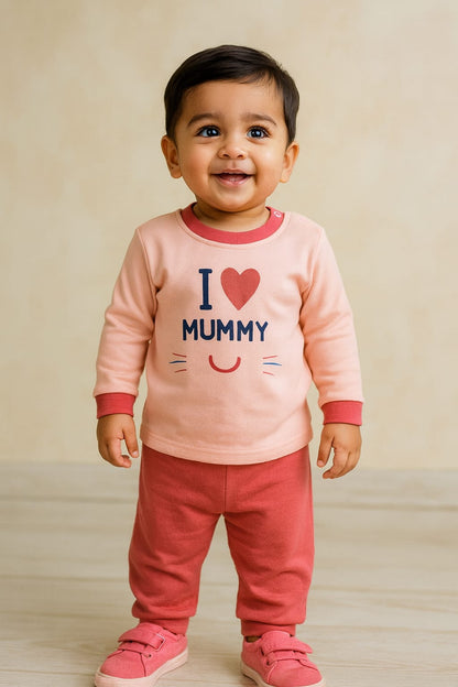 Boys Printed T-Shirt and Pant Clothing Set