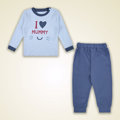Boys Printed T-Shirt and Pant Clothing Set