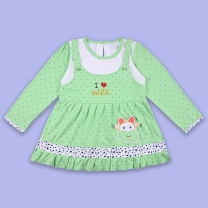 Girls Summer Polka Dot & Applique Top and Pant Set