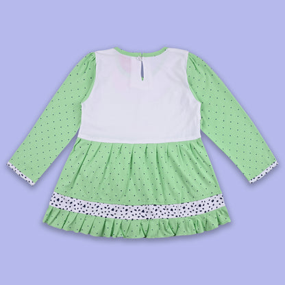 Girls Summer Polka Dot & Applique Top and Pant Set