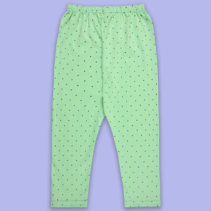 Girls Summer Polka Dot & Applique Top and Pant Set