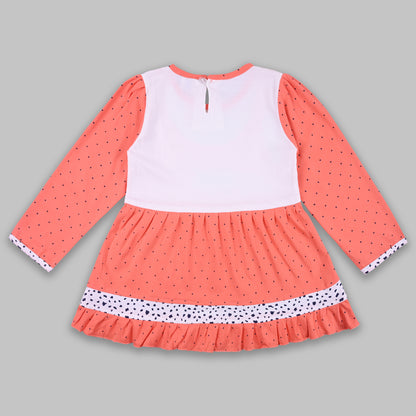 Girls Summer Polka Dot & Applique Top and Pant Set