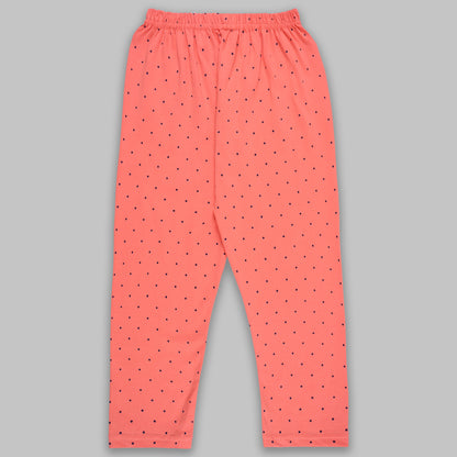 Girls Summer Polka Dot & Applique Top and Pant Set