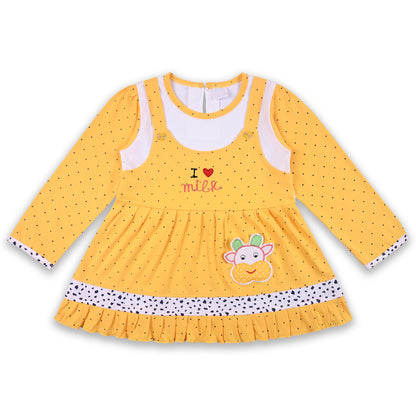 Girls Summer Polka Dot & Applique Top and Pant Set