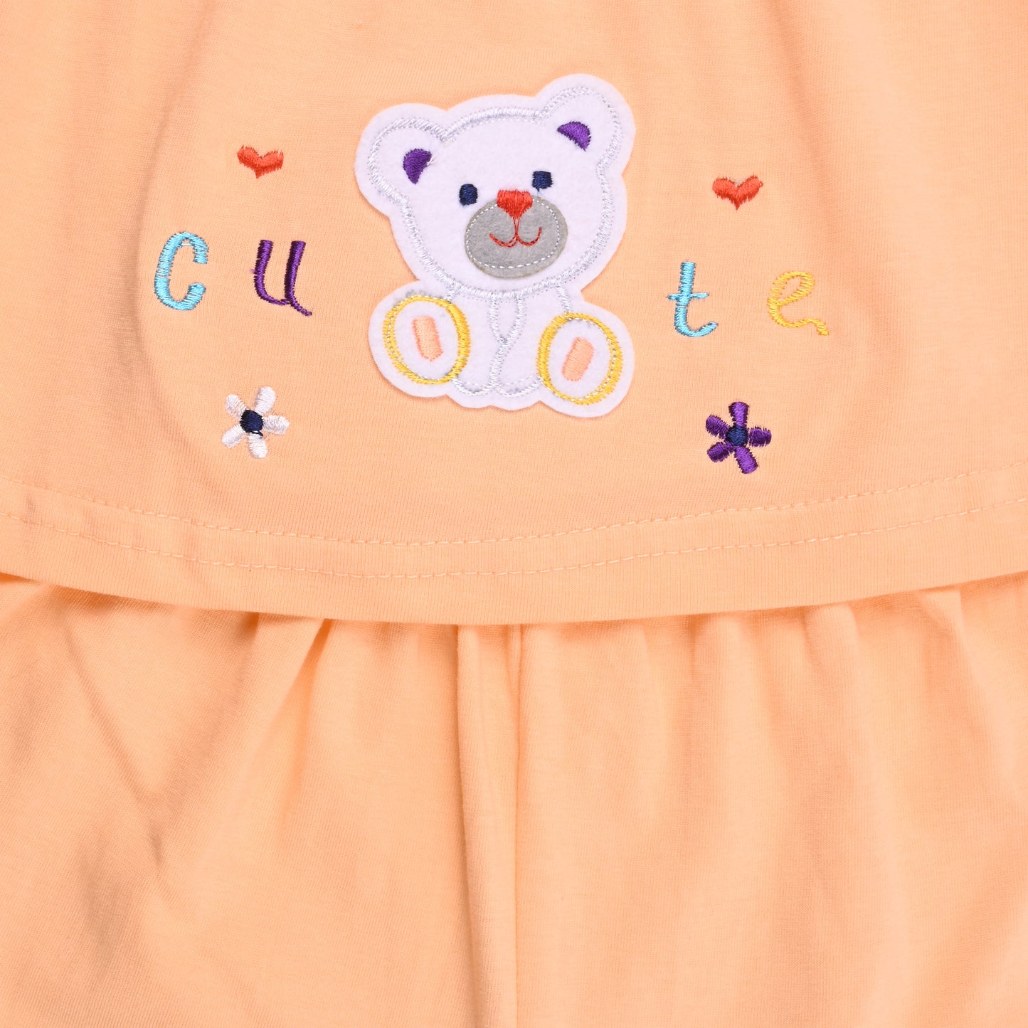 Girls Applique Top and Pant Summer Set