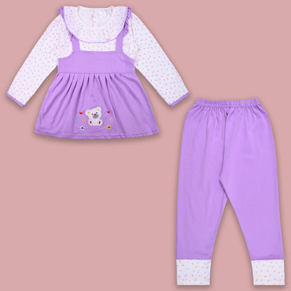 Girls Applique Top and Pant Summer Set