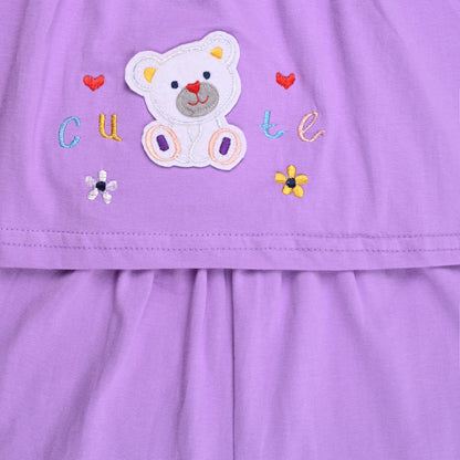 Girls Applique Top and Pant Summer Set