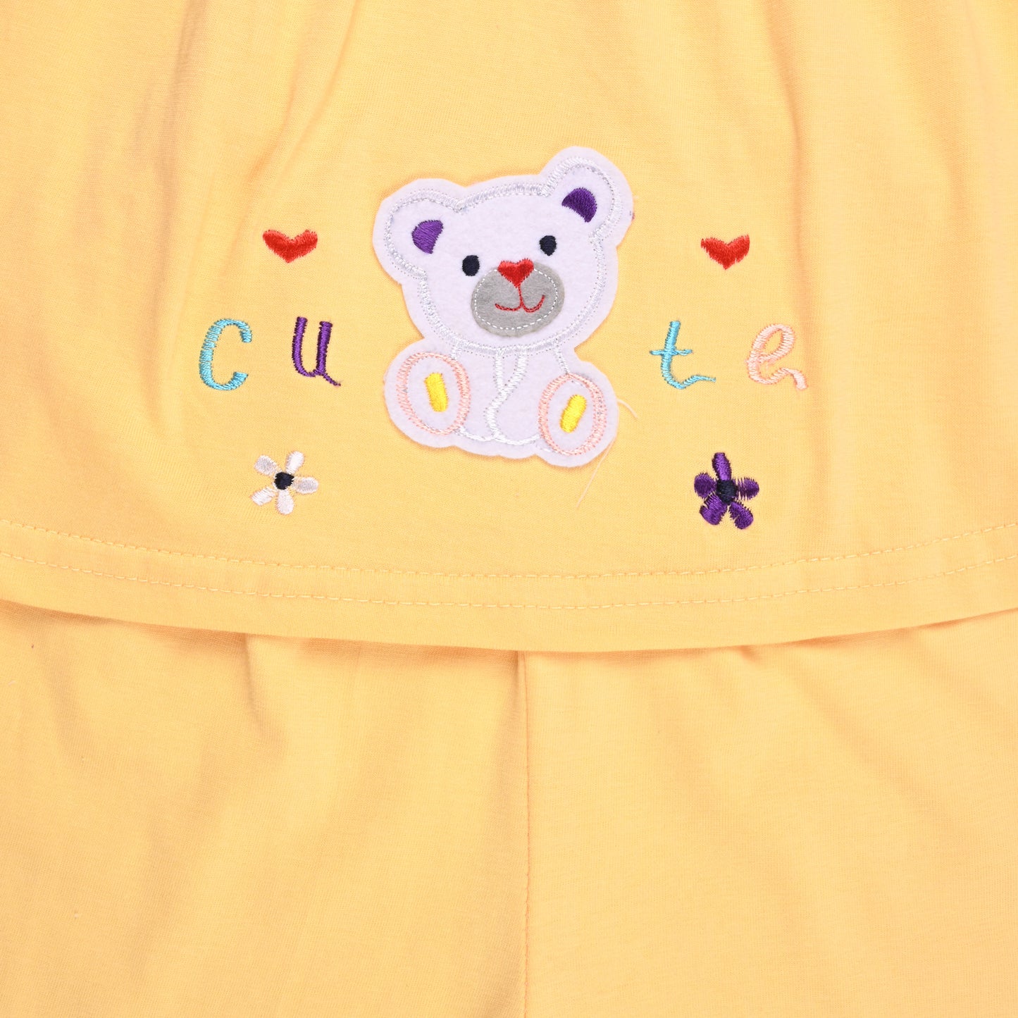 Girls Applique Top and Pant Summer Set