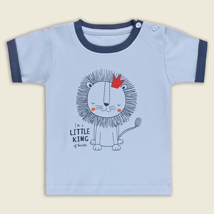 Boys Printed Cotton Tshirt and Shorts Set