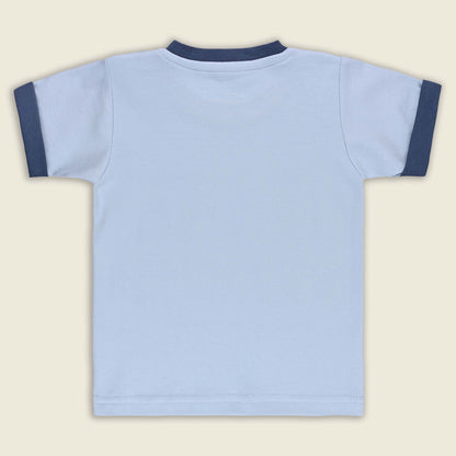 Boys Printed Cotton Tshirt and Shorts Set