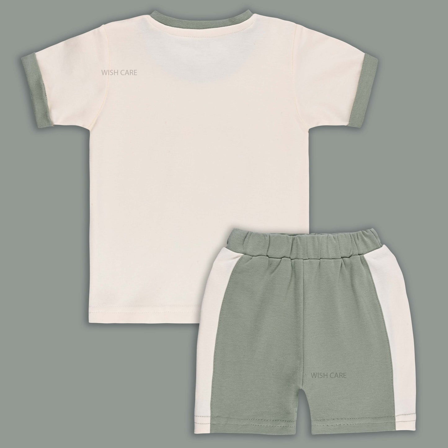 Boys Printed Cotton Tshirt and Shorts Set
