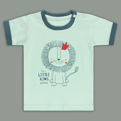 Boys Printed Cotton Tshirt and Shorts Set