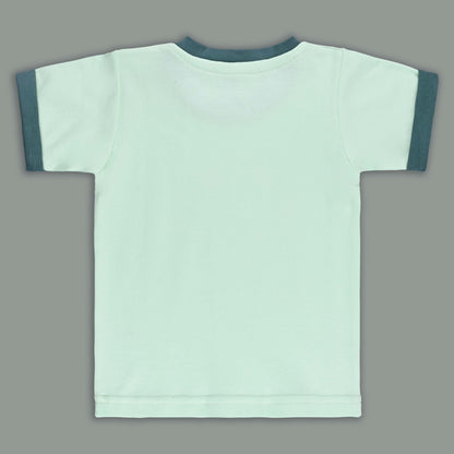 Boys Printed Cotton Tshirt and Shorts Set
